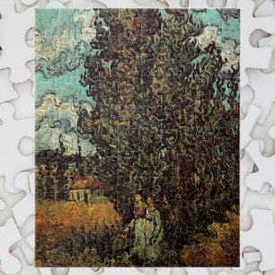 Puzzle Cyprès et deux femmes de Vincent van Gogh