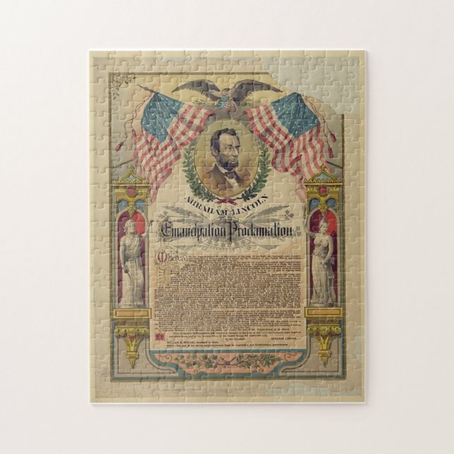 Puzzle d'Abraham Lincoln d'adresse de Gettysburg (Vertical)