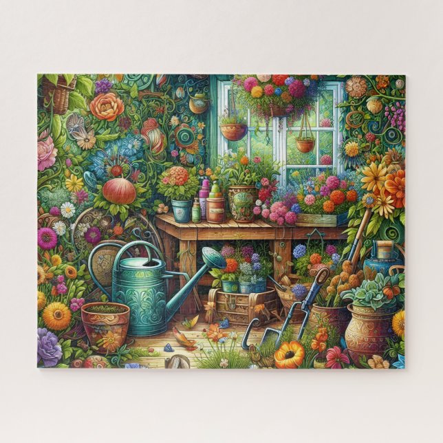 Puzzle d'abri de jardin (Horizontal)