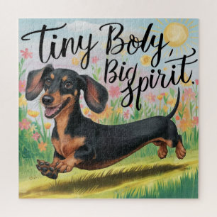 Puzzle Dachshund Petit Corps, Grand Esprit