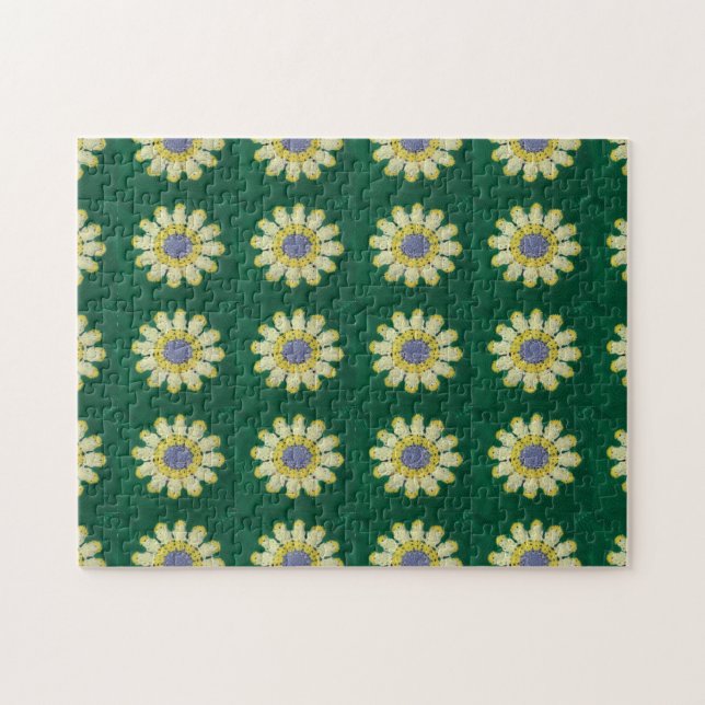 Puzzle - Daisy Crochet Motif (Horizontal)