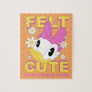 Puzzle Daisy Duck "Mignonne" Graphisme Floral Rétro