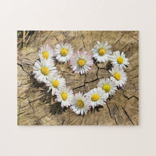 Puzzle Daisy Heart - Amour