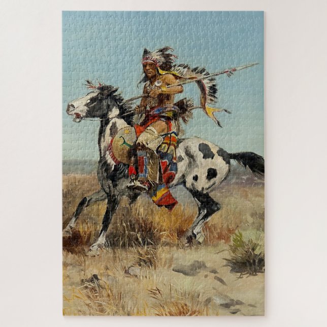 Puzzle "Dakota Chief" de Charles M Russell (Vertical)