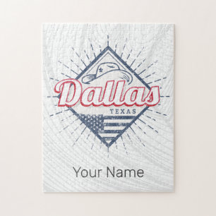 Puzzle Dallas Texas City États-Unis Vintage USA