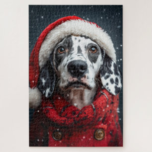 Puzzle Dalmatie festive à Père Noël Attire