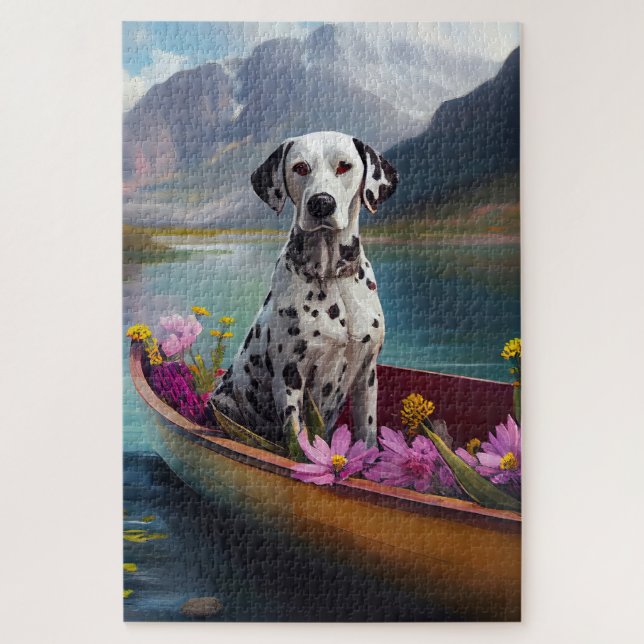 Puzzle Dalmatien à la pagaie : une aventure Pittoresque (Vertical)