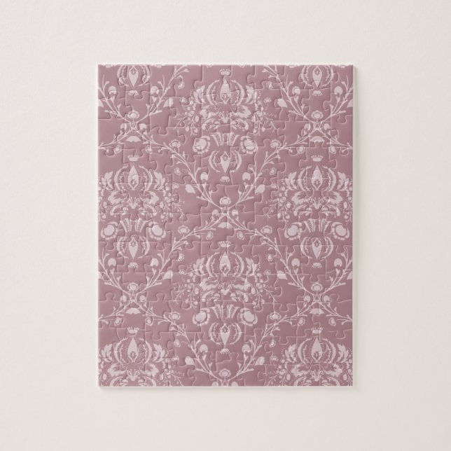 Puzzle Damas violet et blanc (Vertical)