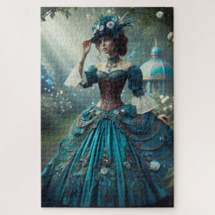 Puzzle Dame de jardin victorien vintage Steampunk