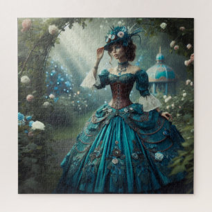 Puzzle Dame de jardin victorienne vintage Steampunk