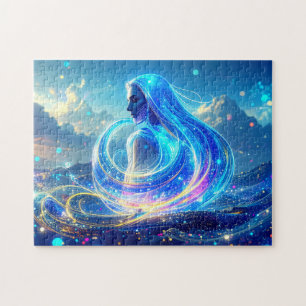 Puzzle Dame de l'Ocean Genie Fantaisie Artistique Magique