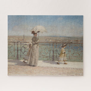Puzzle Dame et filles sur le pont Ponte Nuovo à Vérone