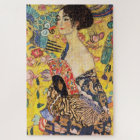Dame Gustav Klimt Avec Ventilateur