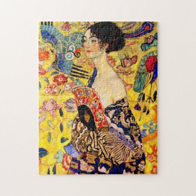 Puzzle Dame Gustav Klimt avec ventilateur (Vertical)