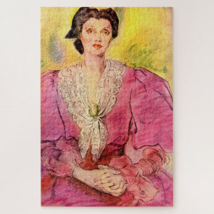 Puzzle dame rose