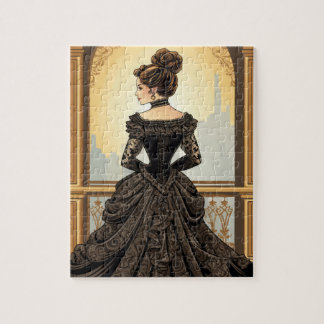 Puzzle Dame Victorienne Avec Robe De Soirée