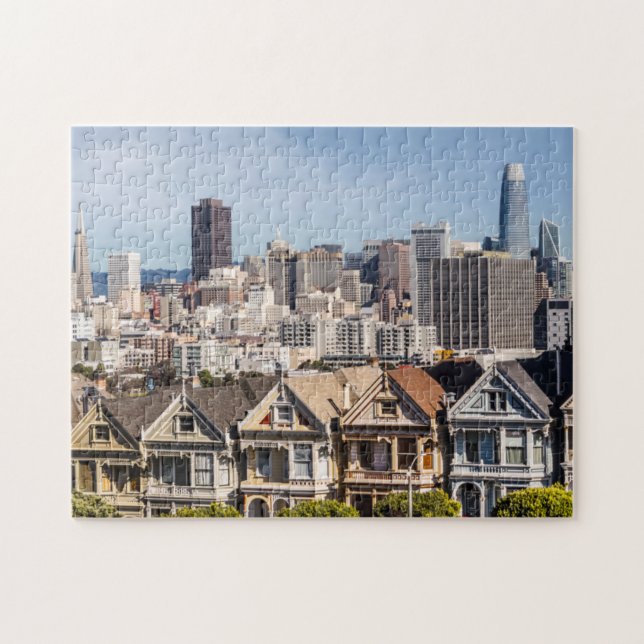 Puzzle Dames peintes maisons victoriennes à San Francisco (Horizontal)