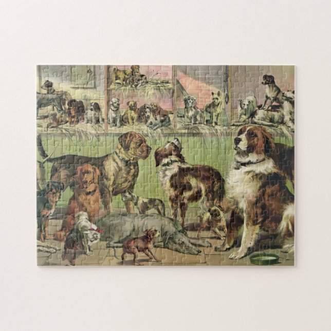 Puzzle d'amoureux de les chiens (Horizontal)