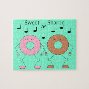 Puzzle Dancing Donuts Mint Green