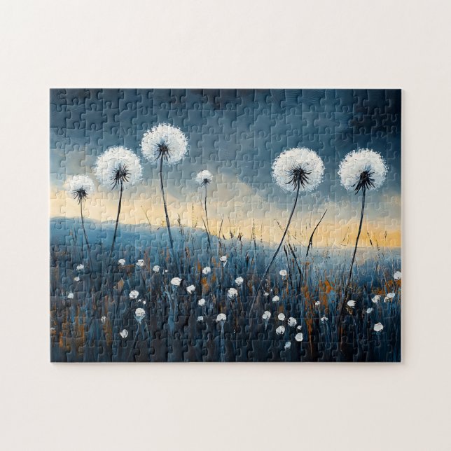 Puzzle Dandelion Fluff Dramatique peinture (Horizontal)