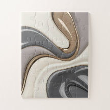 Puzzle dans graphique abstrait élégant