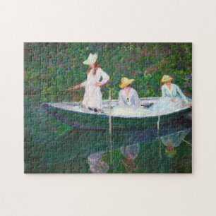 Puzzle Dans le bateau norvégien chez Giverny Claude Monet