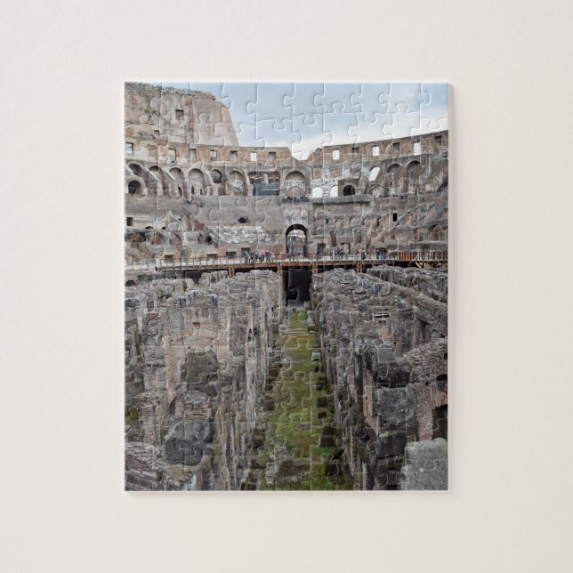 Puzzle Dans le Colisée - Rome - 8x10 - 110 pièces. (Vertical)