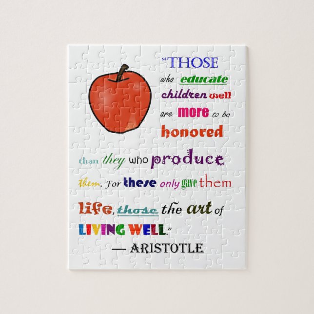 Puzzle Dans l'éloge des professeurs (Vertical)