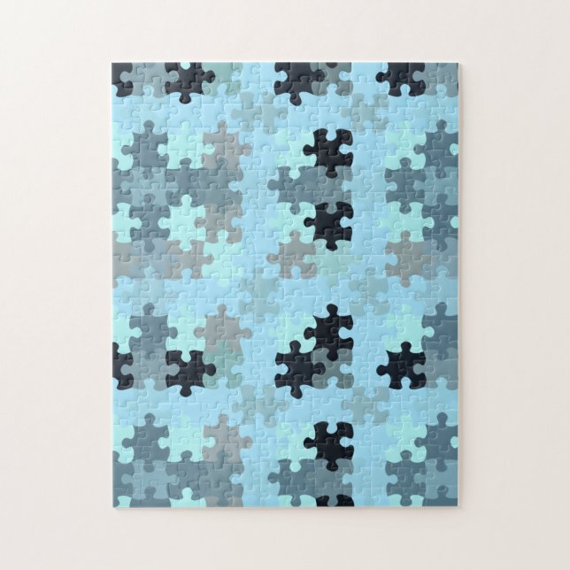 Puzzle dans Puzzle Blue Jigsaw Puzzle (Vertical)