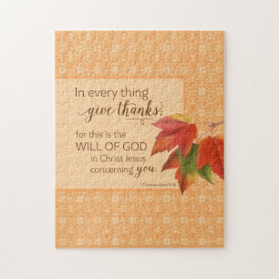 Puzzle Dans Toutes Les Choses Donne Merci - 1 Thèmes.5:18