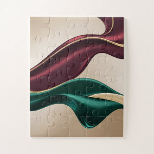 Puzzle dans un graphique abstrait élégant