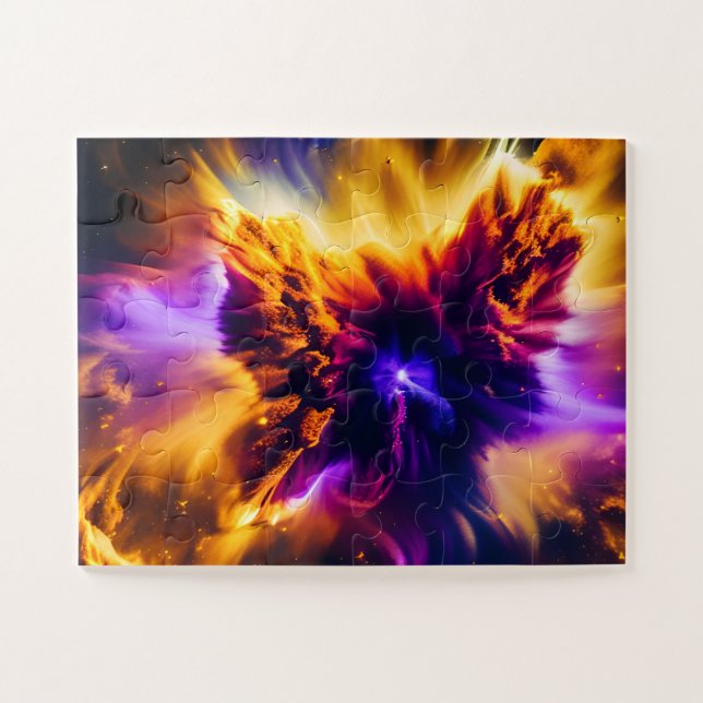 Puzzle Danse cosmique Couleur Star Party in Nebula Fun Nu (Horizontal)