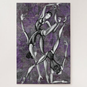 Puzzle Danse de ballet - Ballerinas - Peinture d'art
