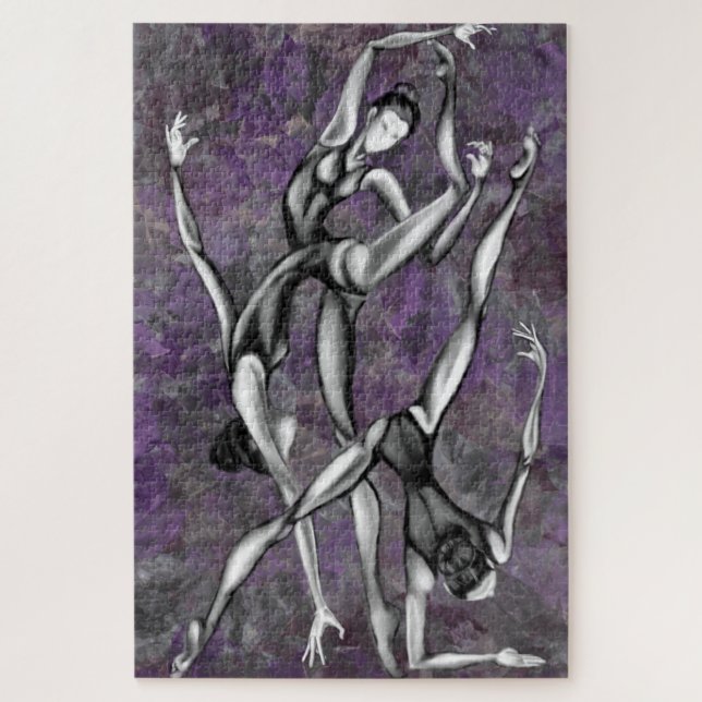 Puzzle Danse de ballet - Ballerinas - Peinture d'art (Vertical)