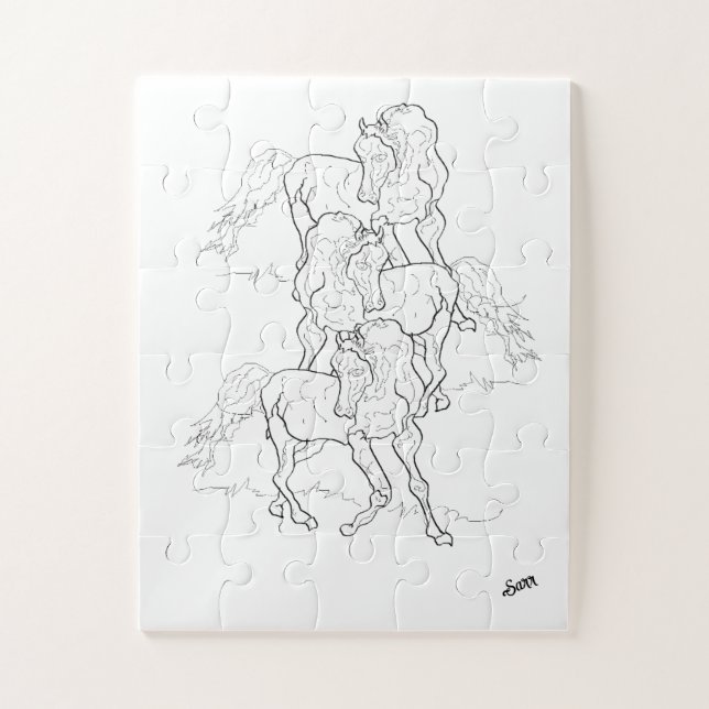 Puzzle : Danser des chevaux arabes (Vertical)