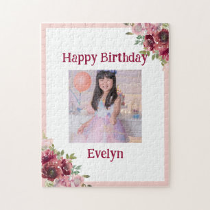 Puzzle Danseur Ballerina Ballet Floral Rose Anniversaire