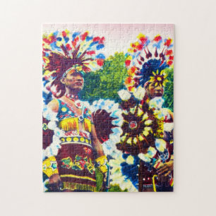 Puzzle Danseurs indiens de guerre de Shawnee, l'Oklahoma