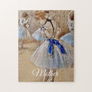 Puzzle Danseuse de Degas avec ruban bleu