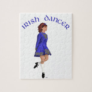 Puzzle Danseuse de step irlandais - Bleu