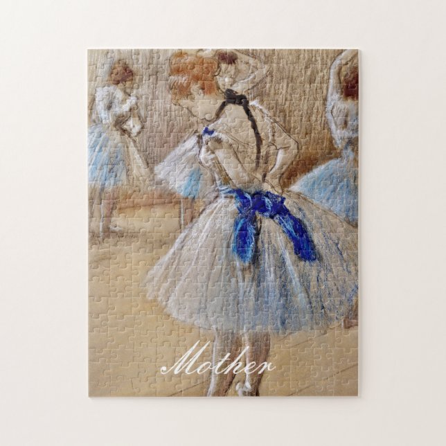 Puzzle Danseuse Degas Avec Ruban Bleu (Vertical)