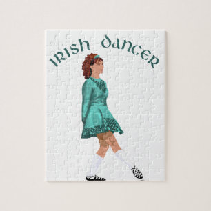 Puzzle Danseuse Irlandaise en Chaussures Douces Turquoise