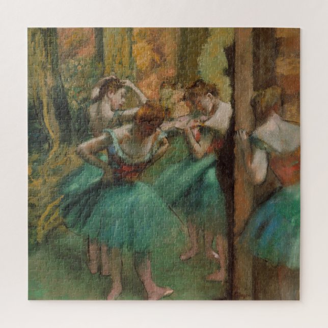 Puzzle Danseuses, Pink and Green Edgar Degas (Vertical)