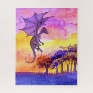 Puzzle d'aquarelle de l'art Dragon