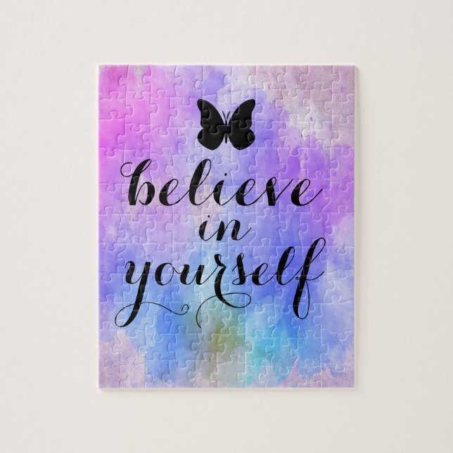 Puzzle d'aquarelle inspirant (Vertical)
