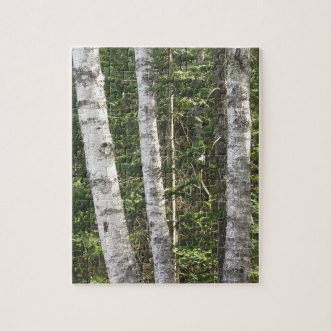 Puzzle d'arbre de bouleau (Vertical)