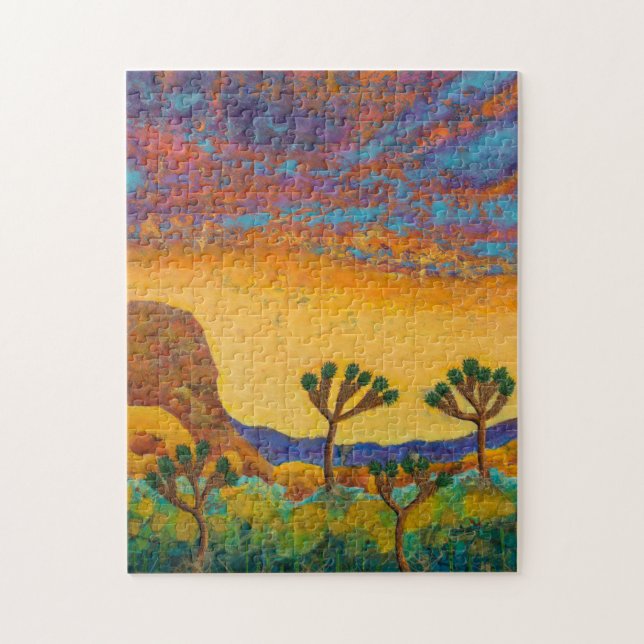 Puzzle d'arbre de Joshua de planète (Vertical)