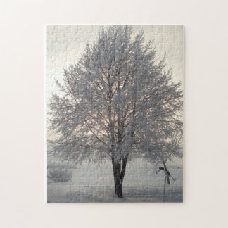 Puzzle d'arbre d'hiver