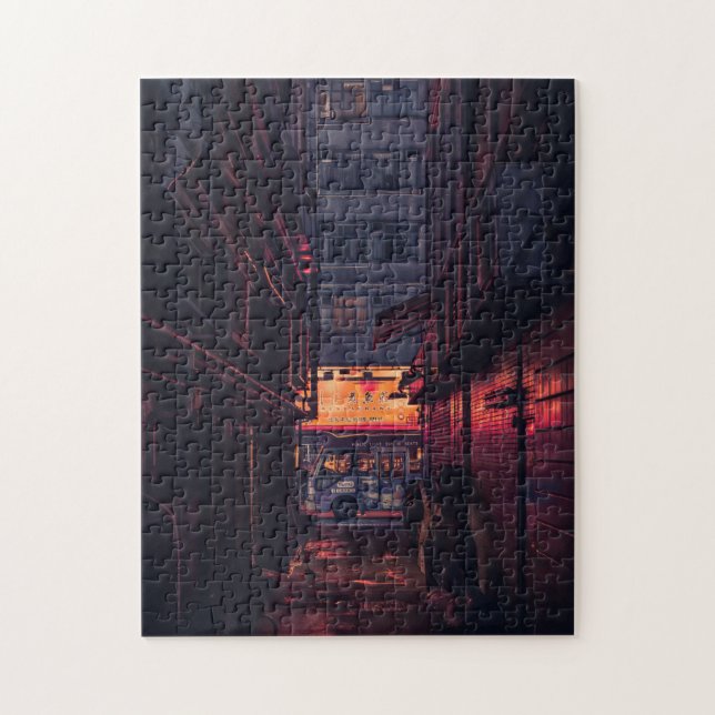 Puzzle Dark Alley dans Big City au Japon (Vertical)