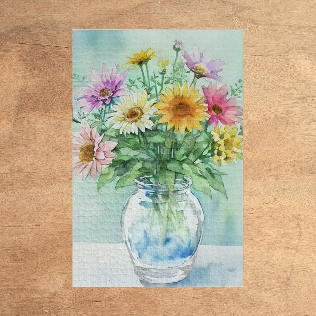 Puzzle d'arrangement floral aquarelle (Créateur téléchargé)