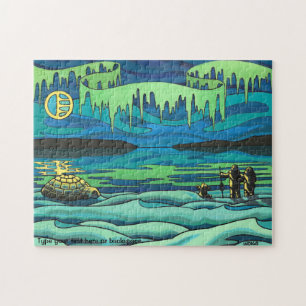 Puzzle d'art canadien Paysage d'hiver personnalisé